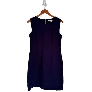 Diane Von Furstenberg Navy Blue Sheath Dress Size 10